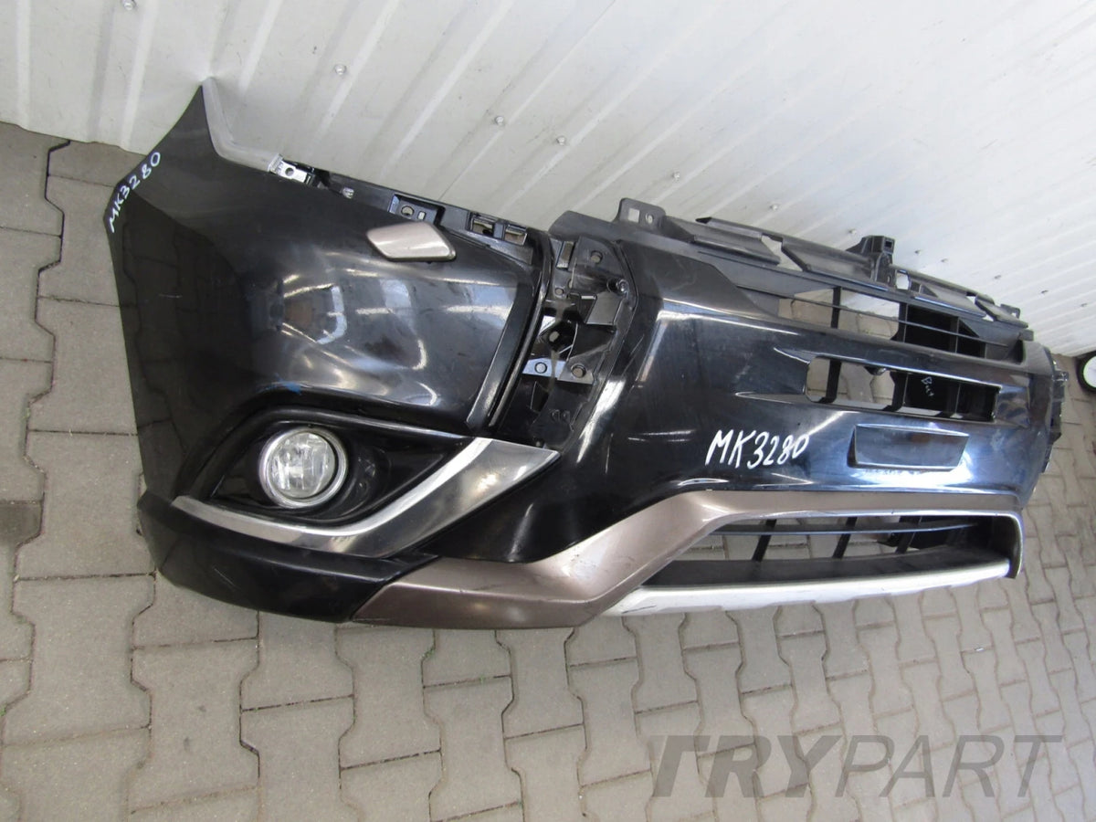 Front Bumper for Mitsubishi Outlander 3 Hybrid Lift 15-18 CAMERA