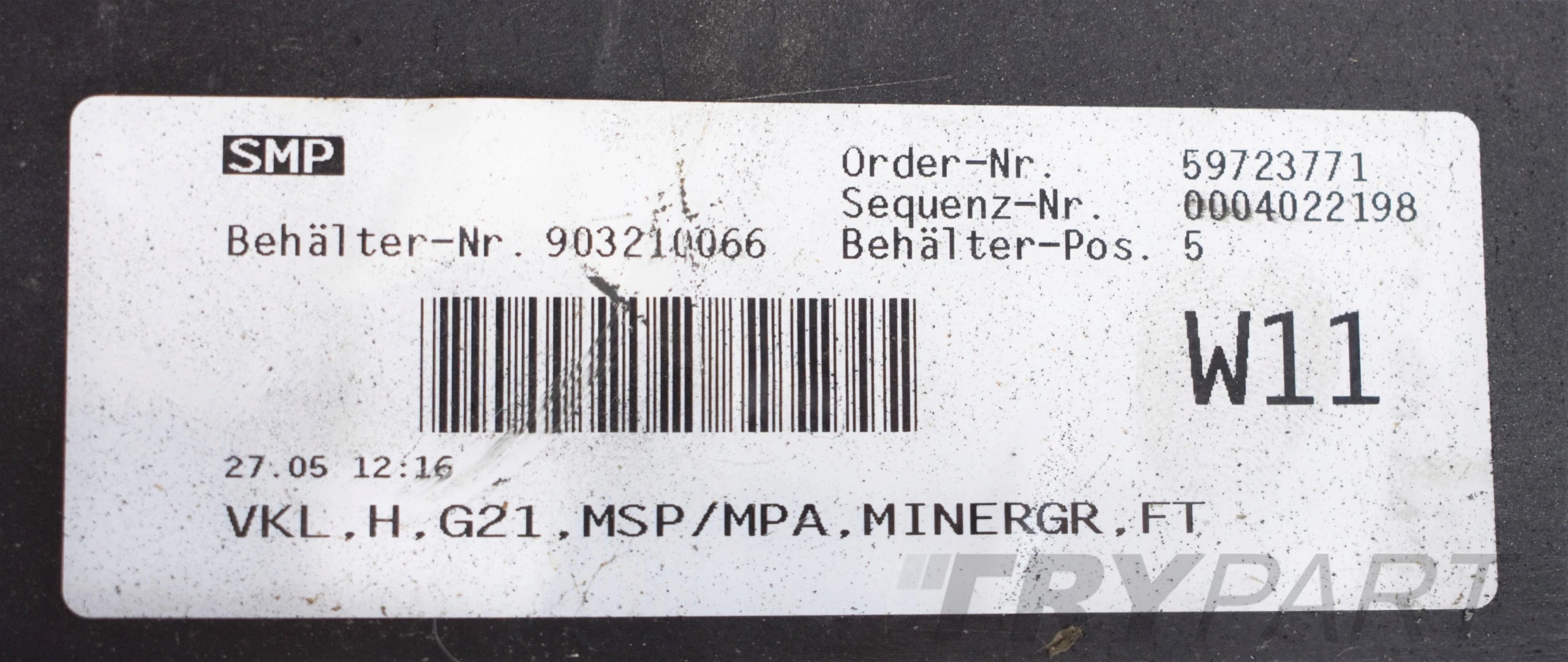 BMW III 3 G21 M PACKAGE REAR BUMPER ORIGINAL TOURING