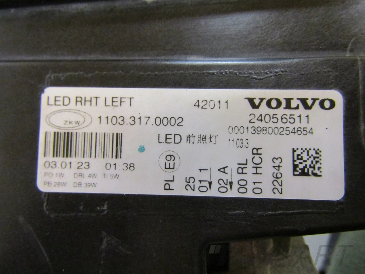 LEFT HEADLAMP VOLVO FH5 FH16 LED LIFT 20- LH 24056511