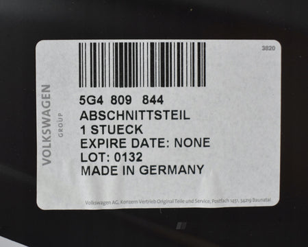 VW GOLF VII 5G4 REAR RIGHT FENDER CLADDING