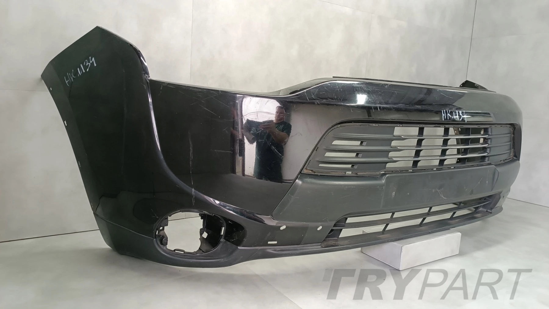 Front Bumper for Mitsubishi Outlander 3 III (2012-2015) / + 1x Halogen