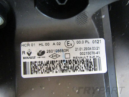 Front Lamp Renault EXPRESS III STANDARD WITH LED 21- RH RIGHT 260105660R