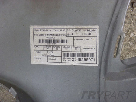 MINI COOPER S 14- F56 Rear Bumper