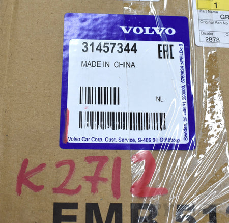 VOLVO XC40 XC-40 CHROME GRILLE FRONT BUMPER ORIGINAL NEW 31457344