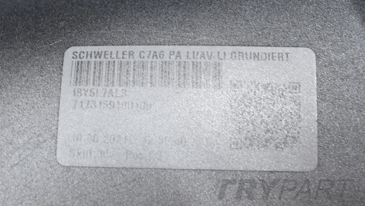 AUDI A6 C7 4G0 LEFT SILL STRIP ORG NEW IN COLOR