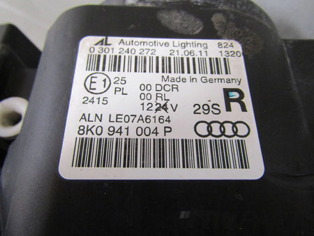 Front Lamp Audi A4 B8 XENON NON-SWIVEL 07-11 RH RIGHT 8K0941004P