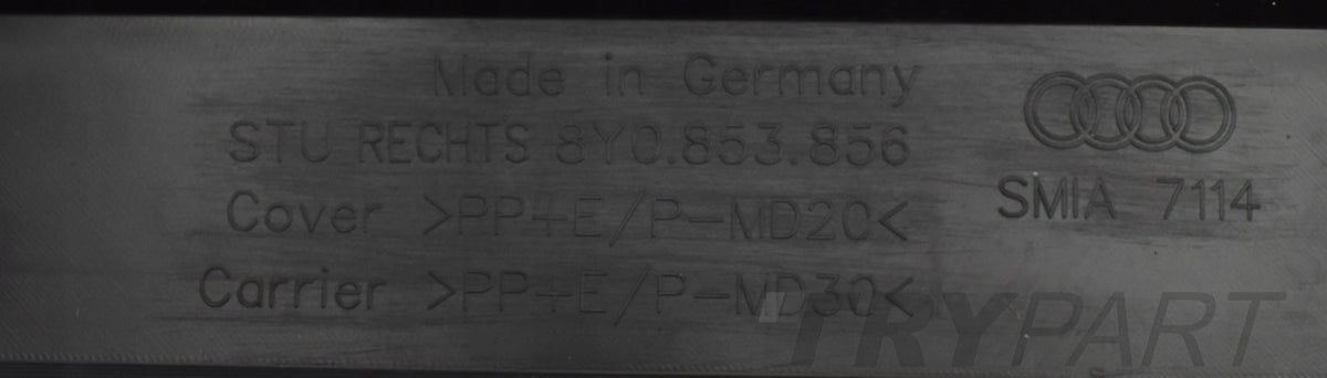 AUDI A3 8Y S LINE RIGHT SILL MOULDING 20+