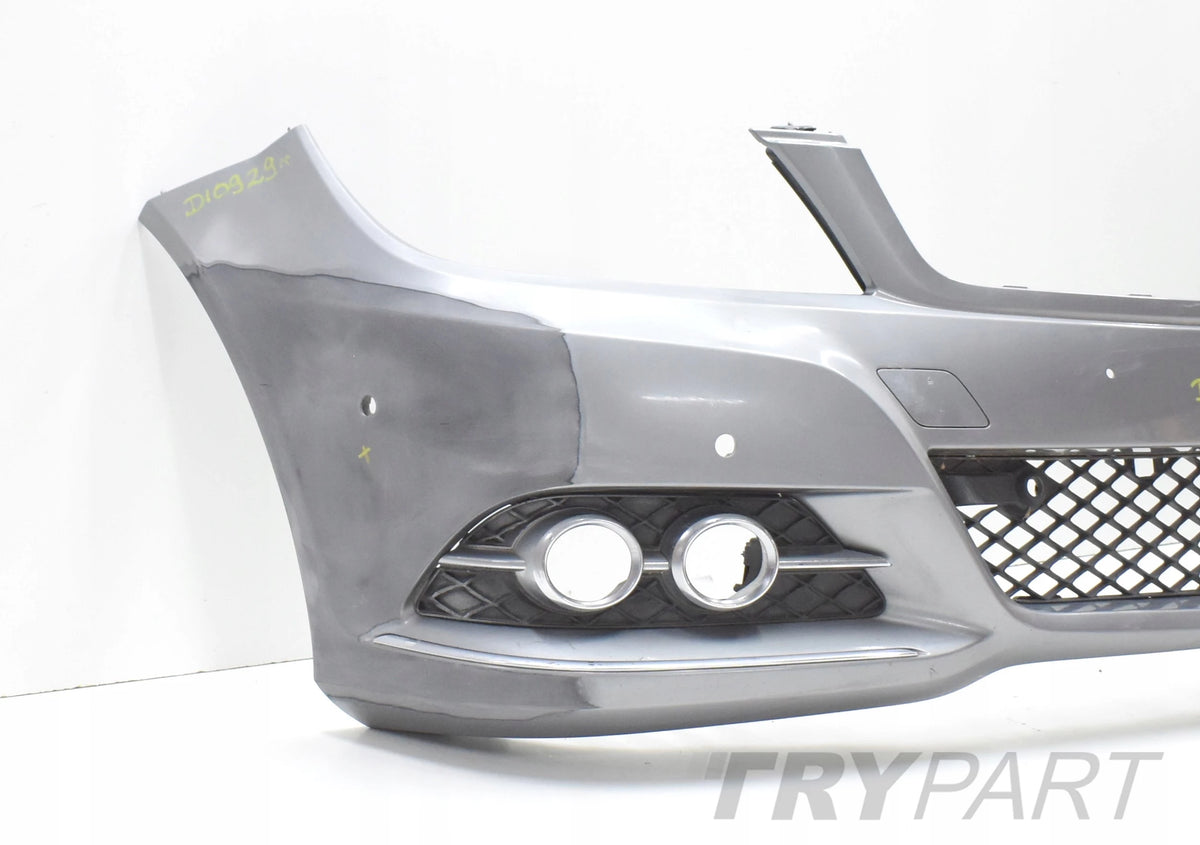 MERCEDES C CLASS W204 FACELIFT FRONT BUMPER ORIGINAL + CHROME + FRAME