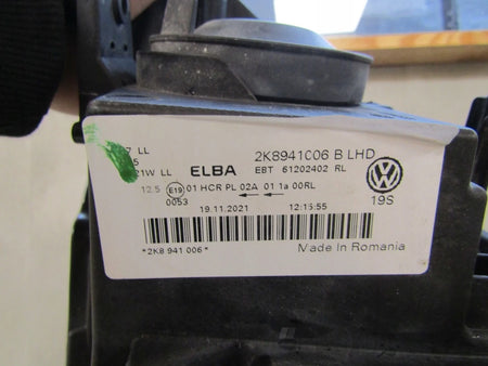 HEADLIGHT VOLKSWAGEN CADDY 2K8 IV STANDARD 20- RIGHT 2K8941C06