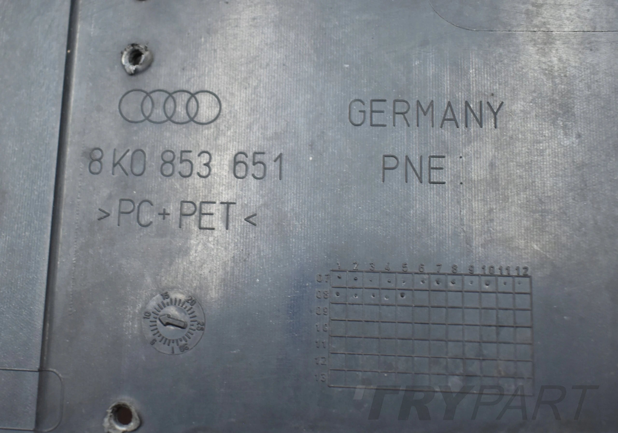 AUDI A4 B8 8K0 CHROME GRILLE BUMPER FRONT ORG