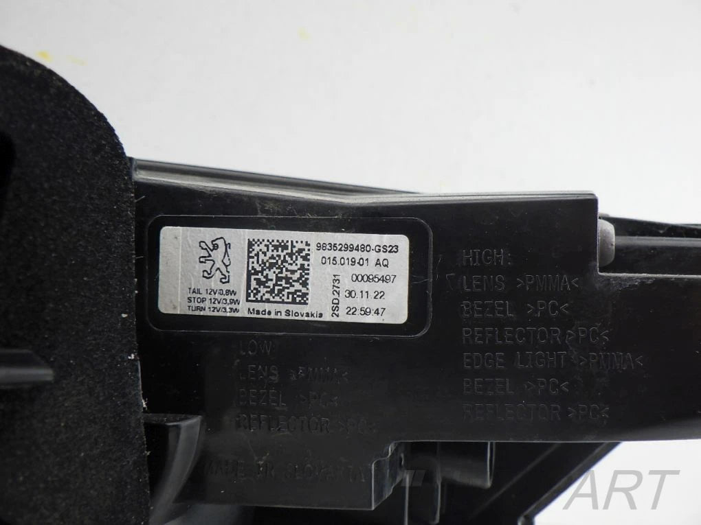 PEUGEOT 308 P5 T10 3 III 21- left rear lamp