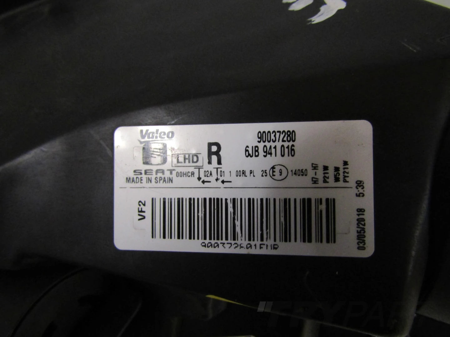 FRONT LAMP SEAT TOLEDO 4 IV STANDARD 12-15 RH 6JB941016