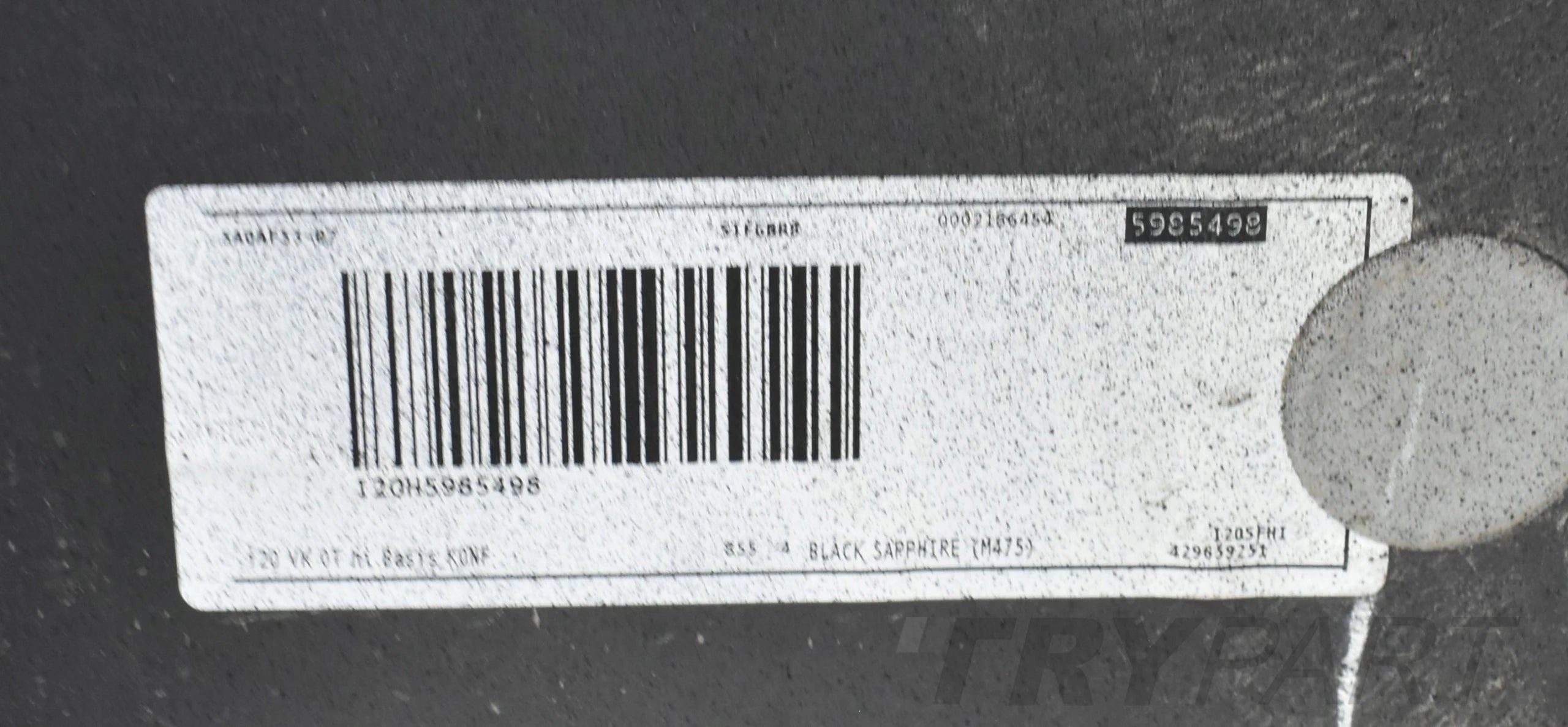 BMW IX I20 REAR BUMPER ORG + BOTTOM