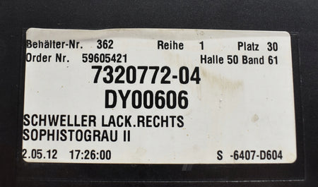 BMW V F10 RIGHT SILL PANEL SUPER CONDITION ORIGINAL