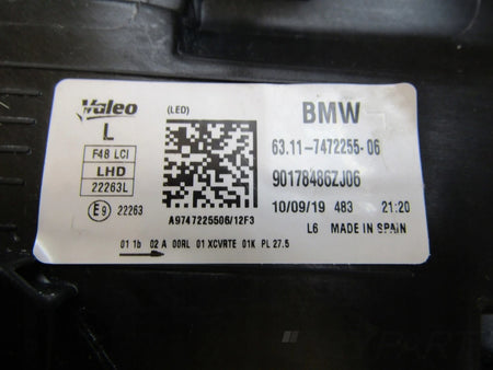 Front Lamp BMW X1 F48 LIFT LCI FULL LED 19-22 LH LEFT 7472255