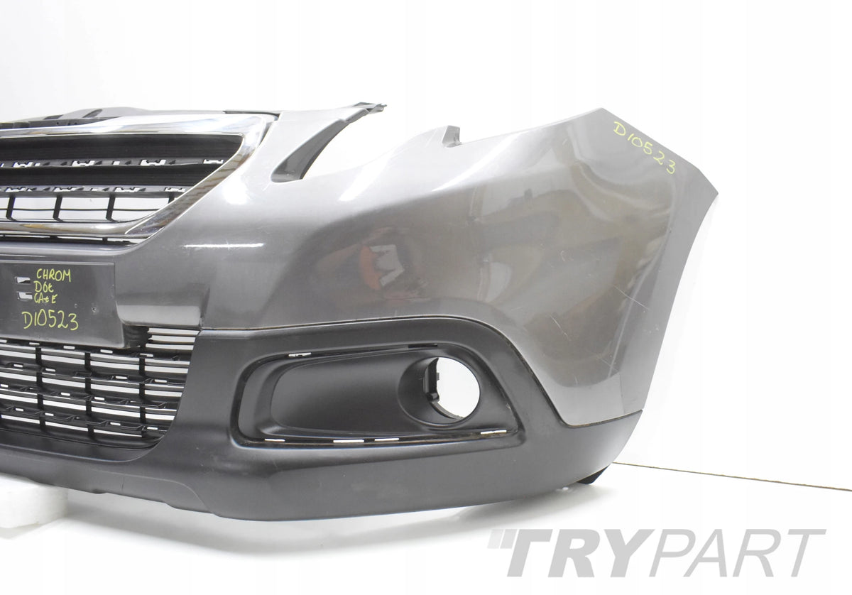 PEUGEOT 2008 I FRONT BUMPER ORIGINAL + BOTTOM + GRILLE
