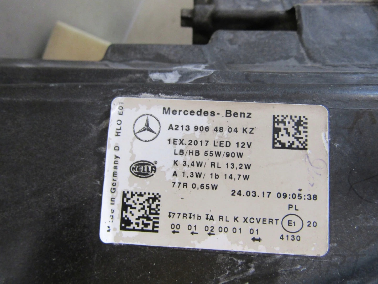 MERCEDES W213 HEADLIGHT FULL LED MULTIBEAM BLUE HYBRID 16-20 RH A213