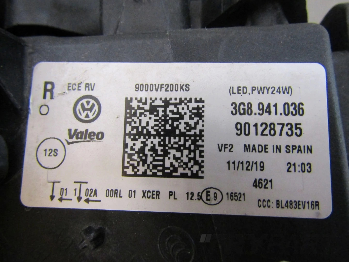 Headlight VW Arteon 3G8 FULL LED 17-24 RH RIGHT 3G8941036