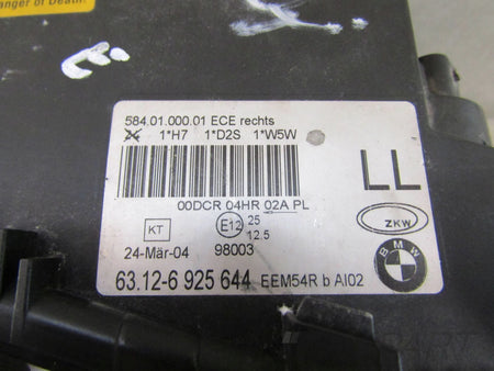 Headlight BMW 3 E46 XENON SEDAN WAGON LIFT 02-05 RH RIGHT 6925644