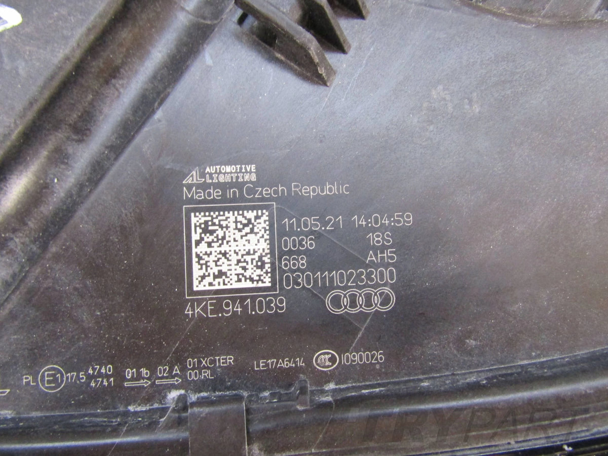 AUDI E-TRON E TRON 4KE FULL LED HEADLIGHT 18- LH LEFT 4KE941039