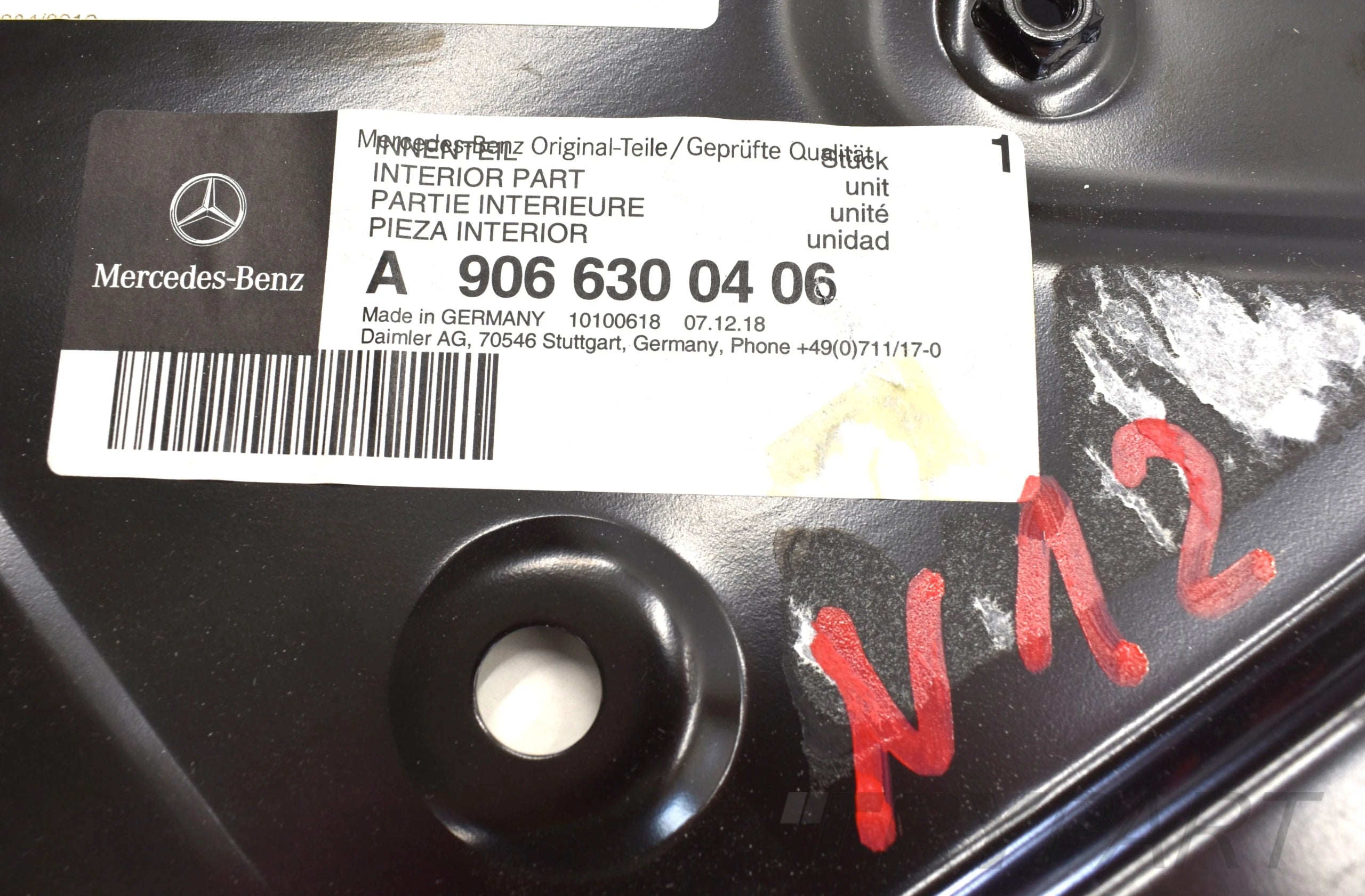 MERCEDES SPRINTER W906 CRAFTER RIGHT INNER PILLAR COVER ORG NEW
