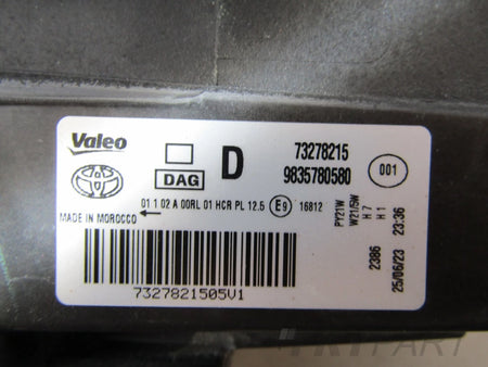 HEADLIGHT TOYOTA PROACE CITY STANDARD RH 19- 9835780580