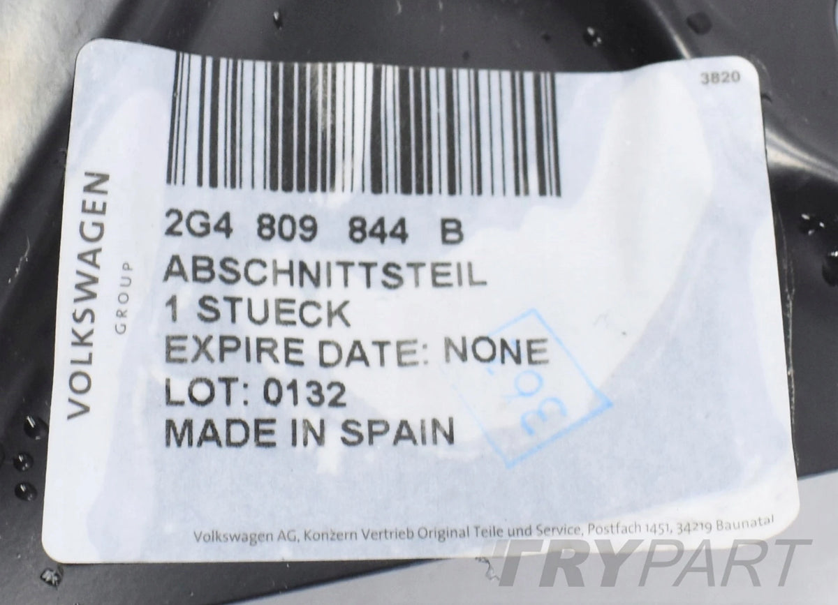 VW POLO VI 2G4 RIGHT REAR FENDER PANEL ORG