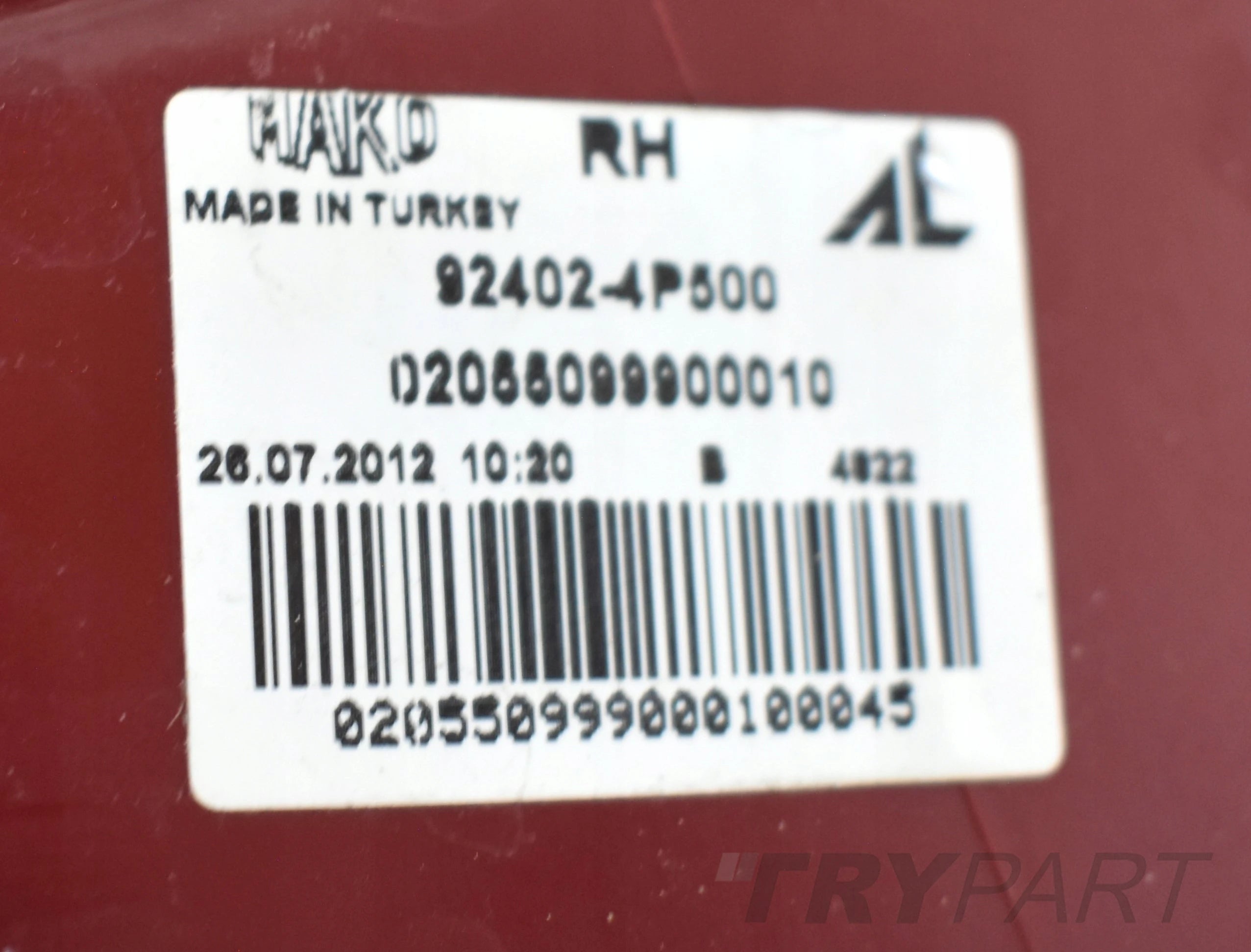 HYUNDAI I20 I LIFT RIGHT REAR TAIL LIGHT ORG EU