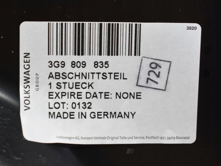 VW PASSAT B8 3G LEFT SILL POST COVER ORG NEW