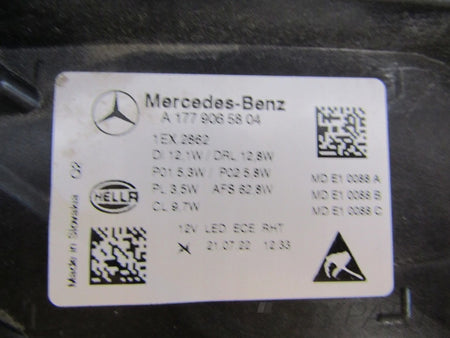 Headlight Mercedes A-Class W177 LIFT MULTIBEAM 23- RH RIGHT A1779065804
