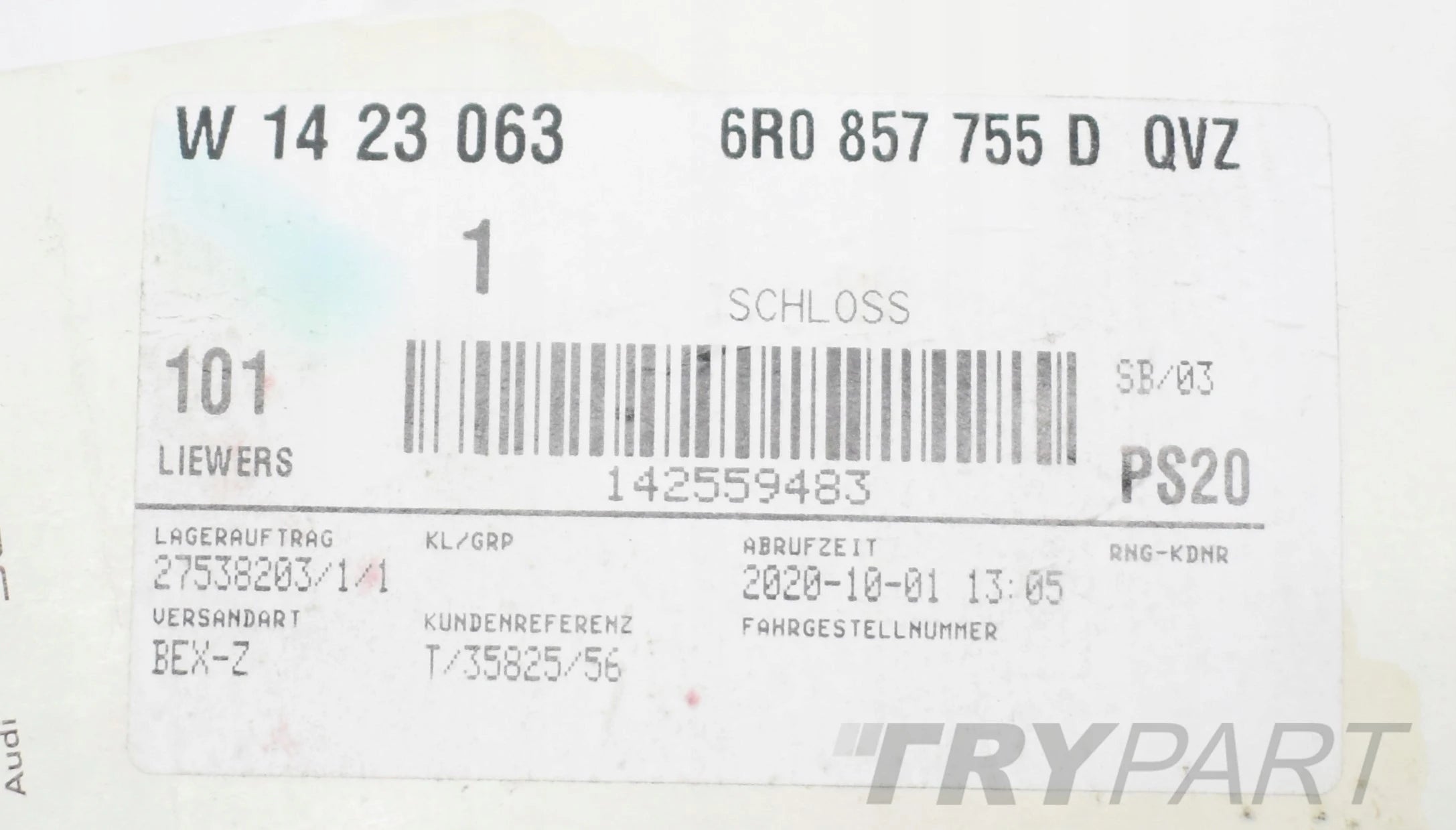 VW POLO 6R0 6R LOWER FRONT LEFT ORIGINAL NEW