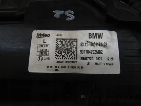Front Lamp BMW X1 F48 LIFT LCI FULL LED 19-22 LH 6311 5A01171