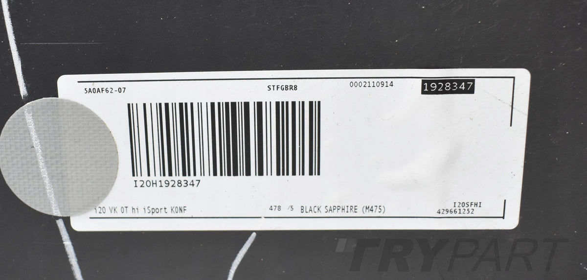 BMW IX I20 M PACKAGE REAR BUMPER GENUINE