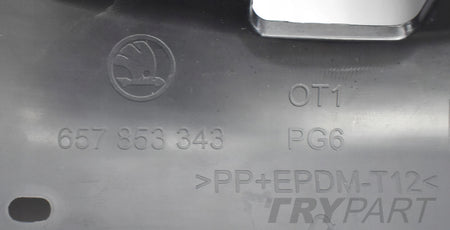 SKODA SCALA 657 BUMPER GRILLE OEM