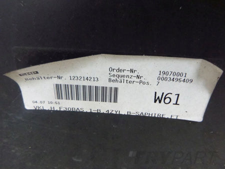 BMW 3 F30 Sedan Rear Bumper