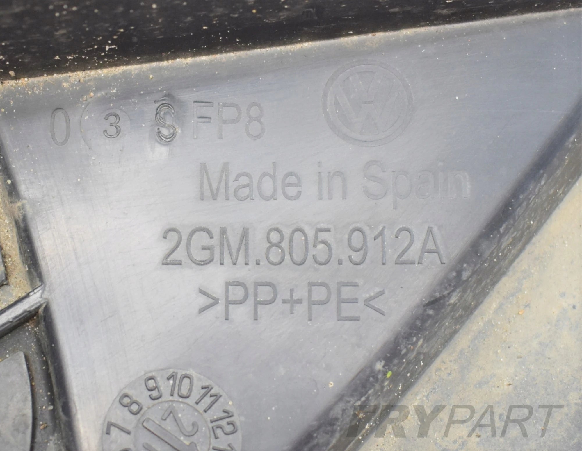 VW T-CROSS 2GM RIGHT FRONT FENDER ORIGINAL