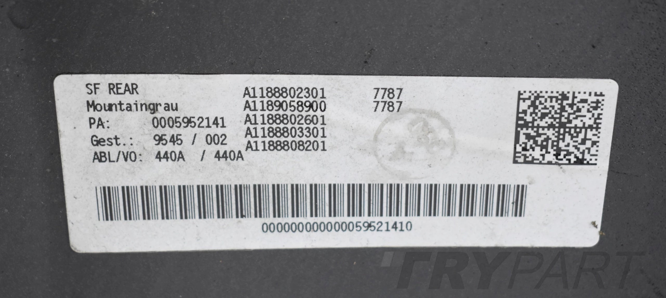 MERCEDES CLA W118 AMG REAR BUMPER ORG + BOTTOM