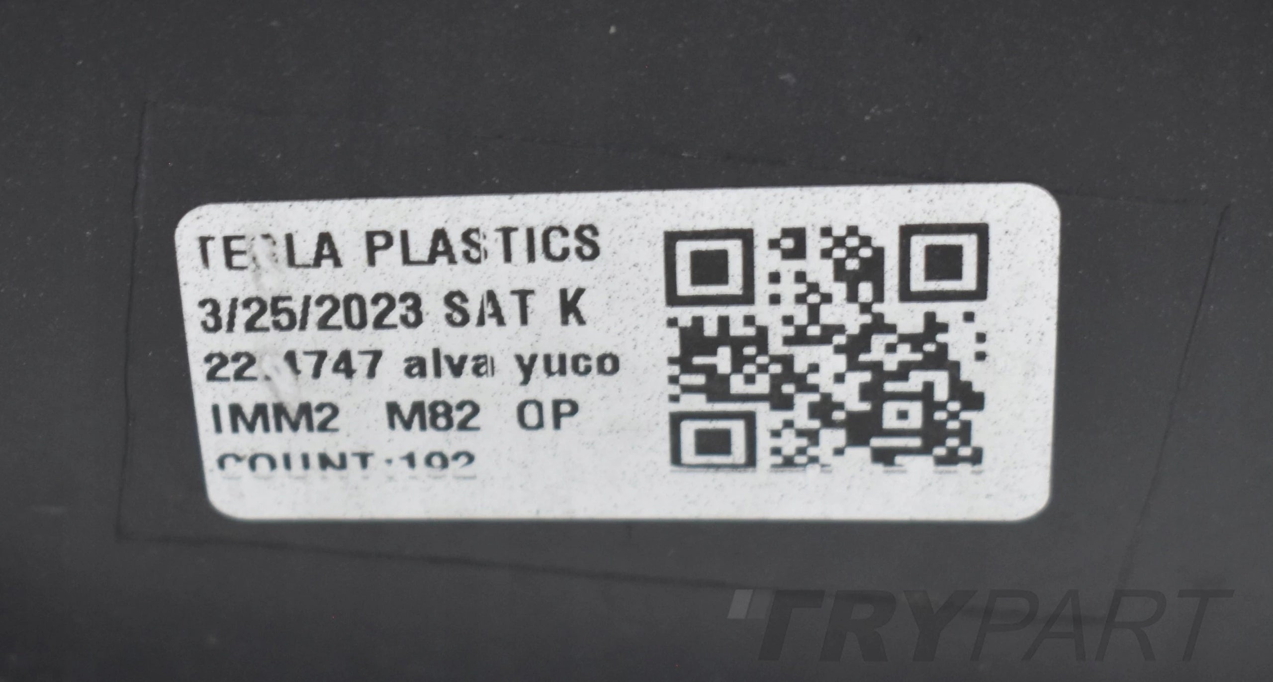 TESLA MODEL X PLAID FRONT BUMPER ORIGINAL