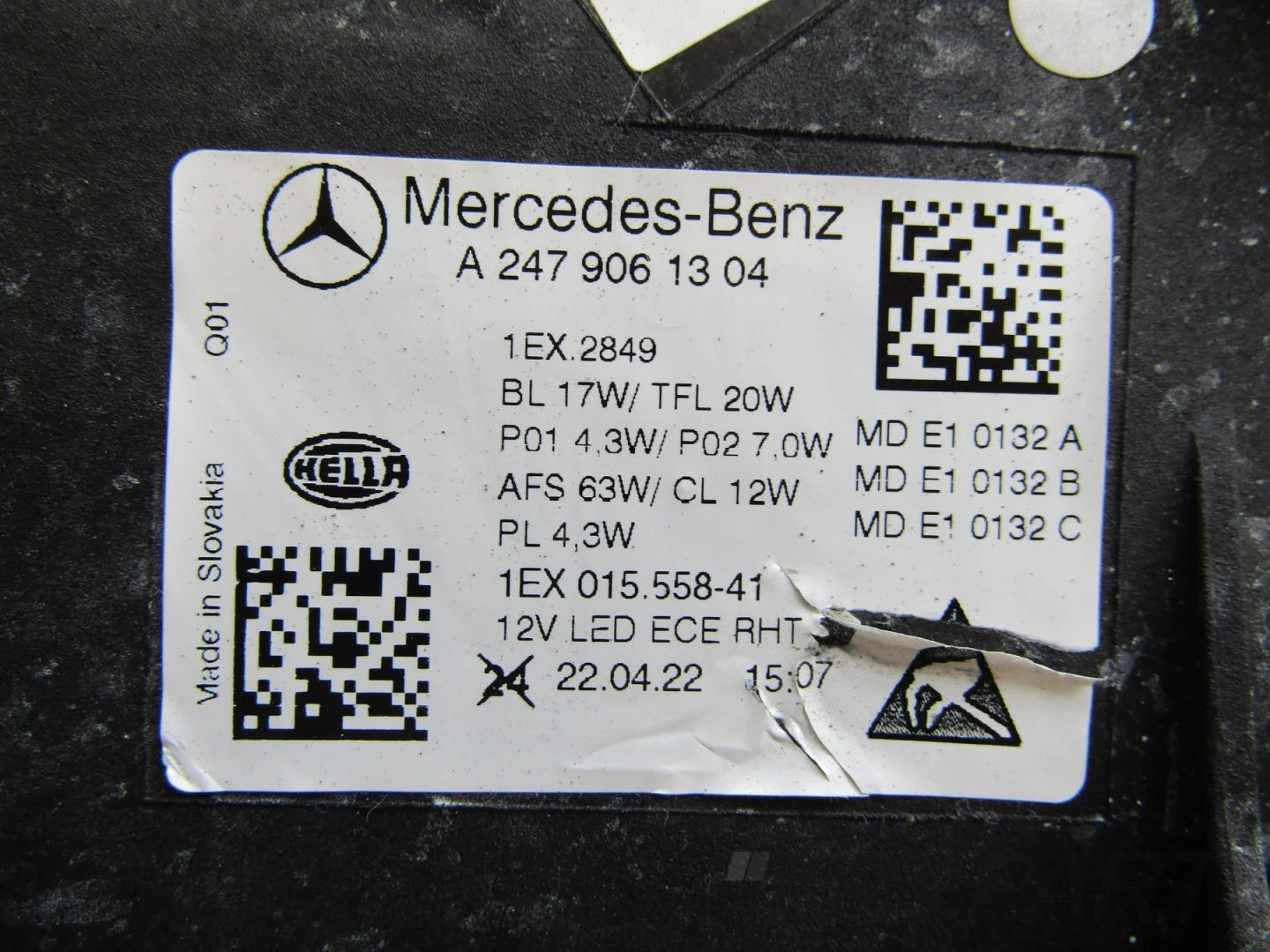 Front Lamp Mercedes B-Class 247 LIFT FULL LED MULTIBEAM 23- LH A2479061304