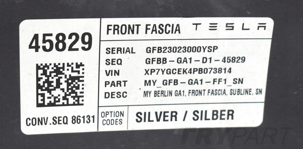TESLA MODEL Y FRONT BUMPER ORG