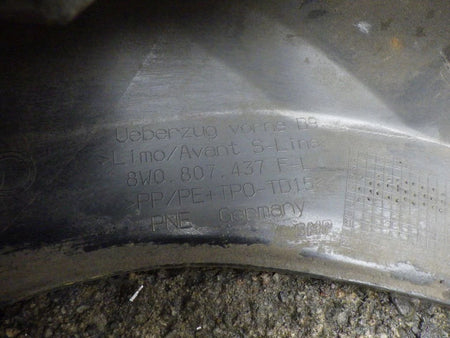 AUDI A4 B9 8W 8W0 S-LINE 15- WITHOUT HOLES front bumper