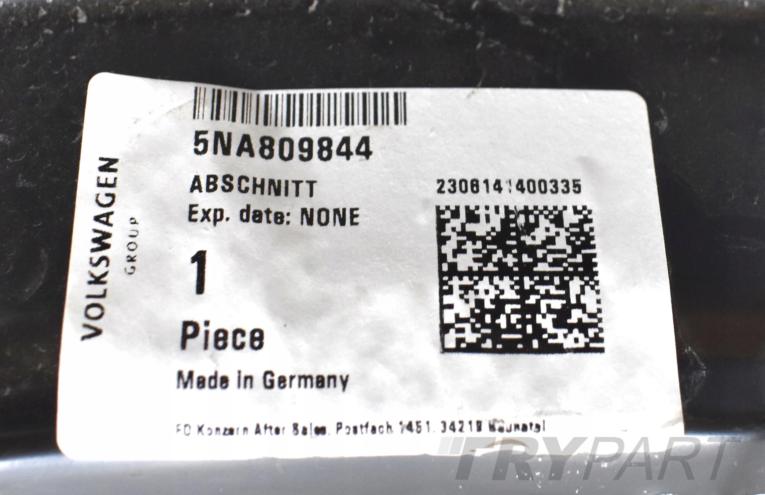 VW TIGUAN II 5NA RIGHT SILL PANEL B-PILLAR ORG