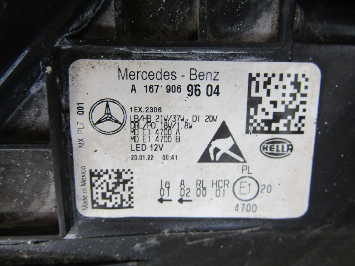 MERCEDES GLE W167 FULL LED PERFORMANCE HEADLIGHT 19-23 RH A1679069604