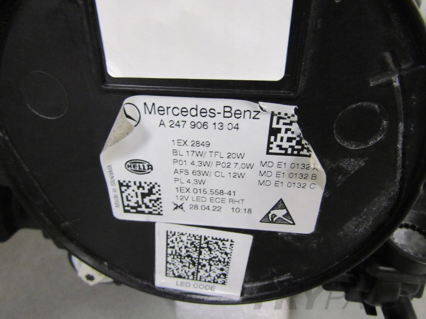 MERCEDES B-CLASS W247 LIFT MULTIBEAM 23- HEADLIGHT LH LEFT A2479061304