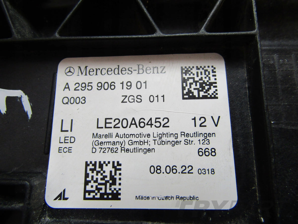 MERCEDES EQE W295 FULL LED DIGITAL HEADLIGHT 2959061901 LH LEFT 23-