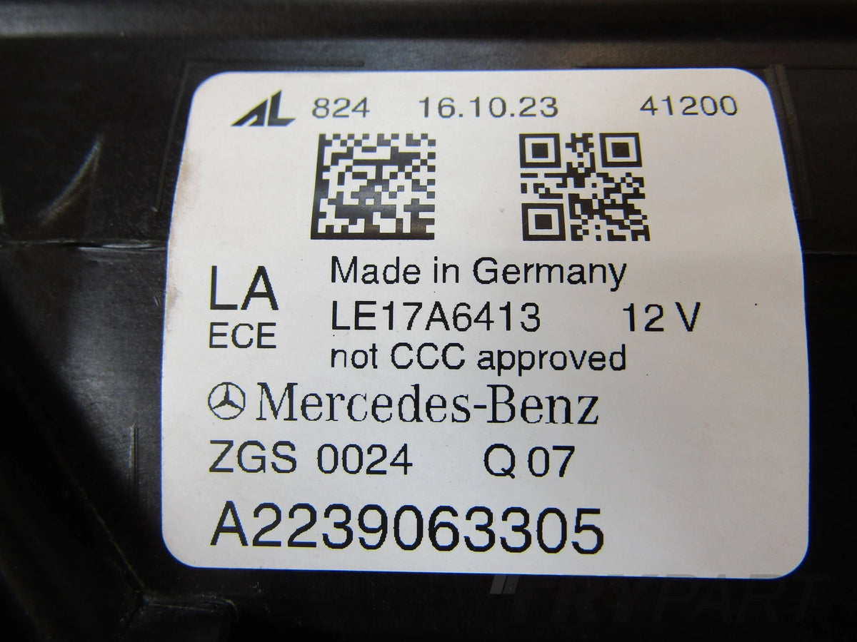 HEADLIGHT MERCEDES S W223 FULL LED DIGITAL LIGHT LH LEFT 20- A2239063305