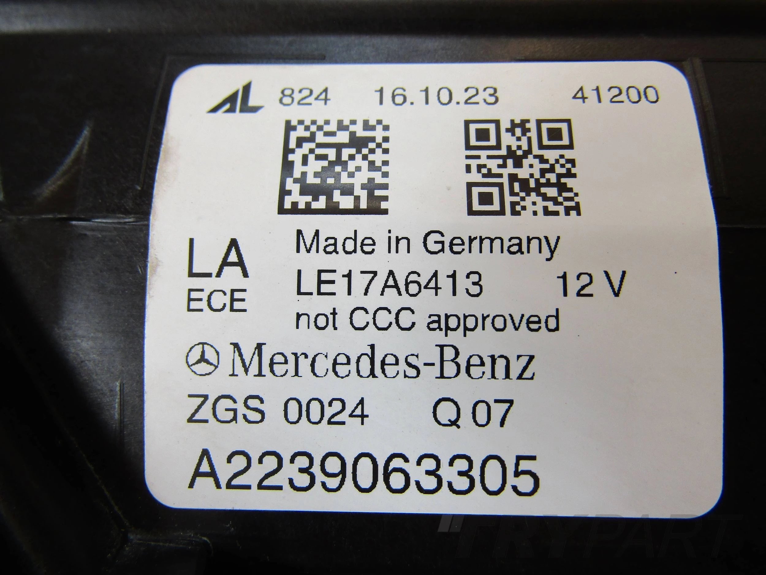 HEADLIGHT MERCEDES S W223 FULL LED DIGITAL LIGHT LH LEFT 20- A2239063305