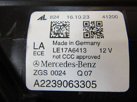 HEADLIGHT MERCEDES S W223 FULL LED DIGITAL LIGHT LH LEFT 20- A2239063305