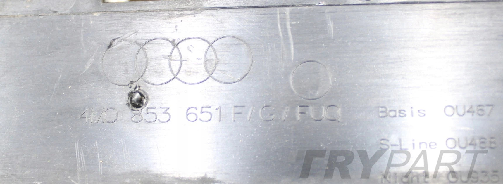 AUDI Q7 II 4M0 CHROME FRONT BUMPER GRILLE ORG 4M0853651