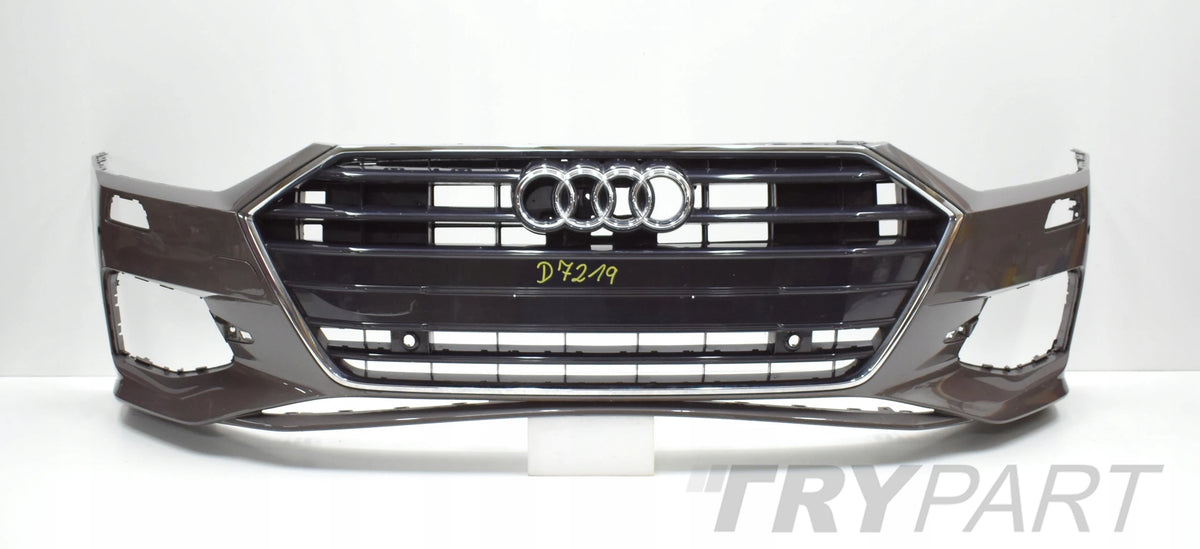 AUDI A7 C8 4K8 FRONT BUMPER ORG + CHROME